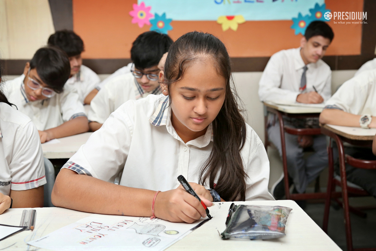 Presidium Indirapuram, STUDENTS OBSERVE WORLD YOUTH SKILL DAY WITH ENGAGING ACTIVITIES