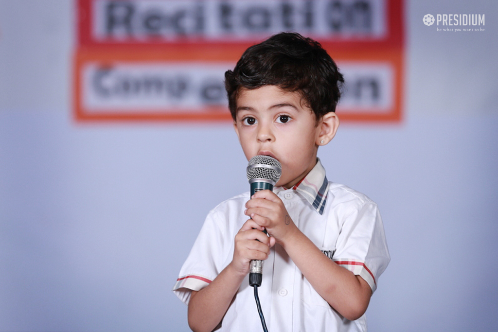 Presidium Vivek Vihar, RHYME RECITATION COMPETITION ENHANCES CONFIDENCE OF STUDENTS