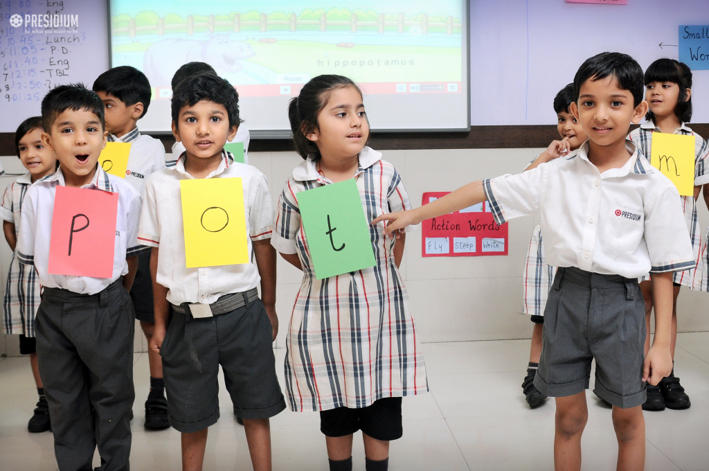 Presidium Rajnagar, PRESIDIANS LEARN NEW SPELLINGS & WORDS WITH WORD MAKING ACTIVITY