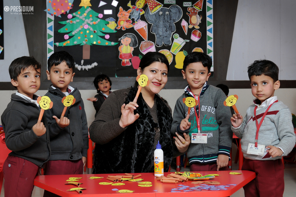 Presidium Rajnagar, PUPPET MAKING:PRESIDIANS ENHANCE THEIR CREATIVE & ARTISTIC SKILLS