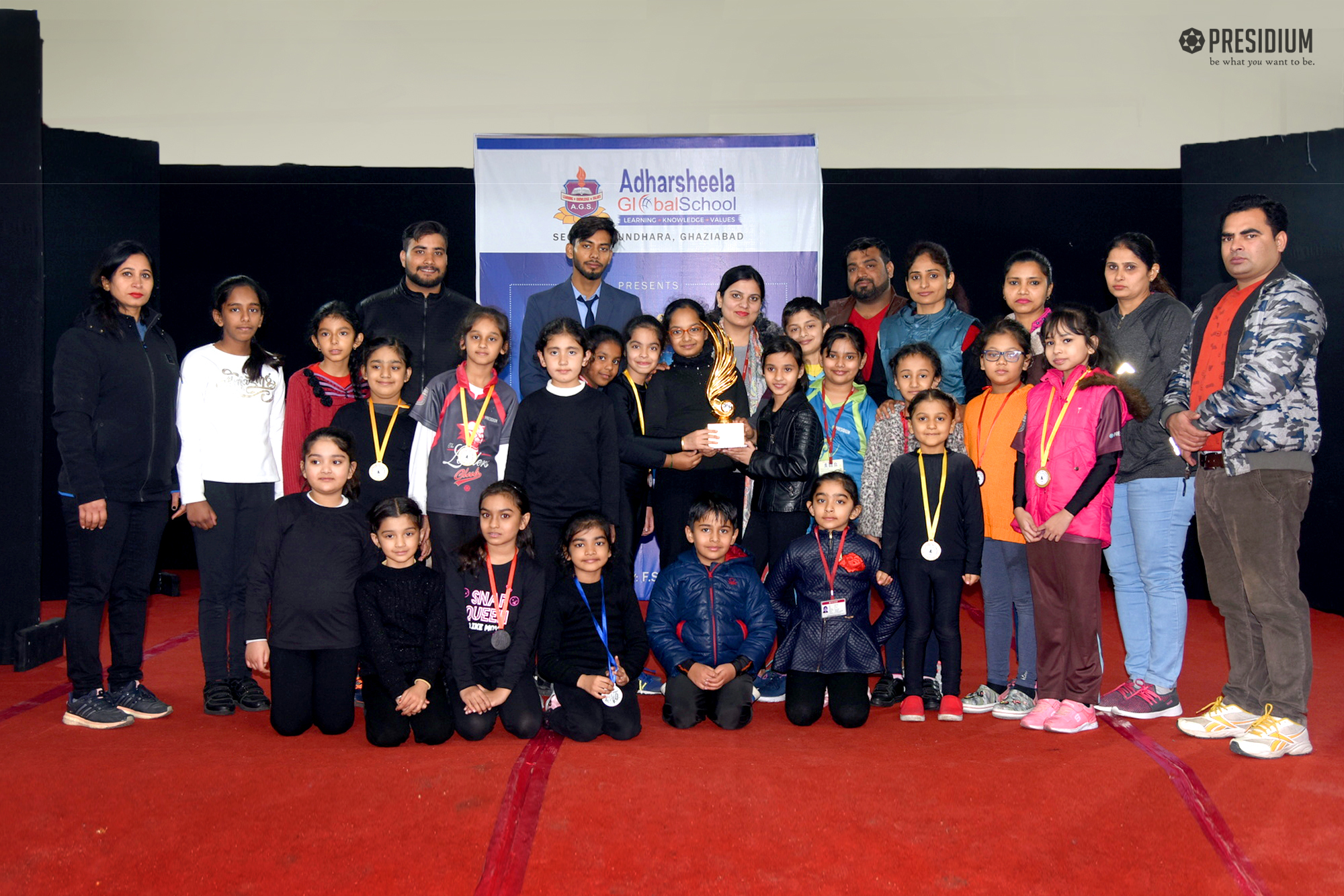 Presidium Punjabi Bagh, PRESIDIANS SHOW THEIR METTLE AT INTER-SCHOOL YOGA COMPETITION