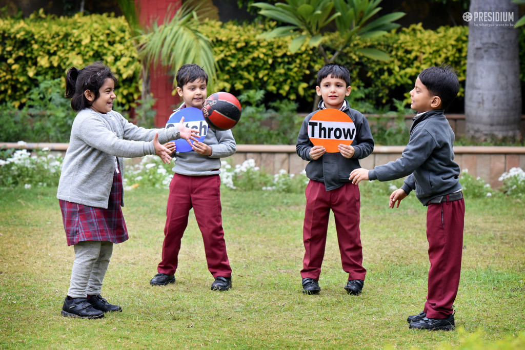 Presidium Dwarka-6, AN ACTIVITY IS ORGANIZED FOR STUDENTS TO LEARN ACTION WORDS