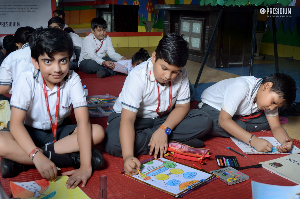 Presidium Vivek Vihar, PRESIDIUM HOSTS A POSTER MAKING COMPETITION ON GLOBAL ISSUES