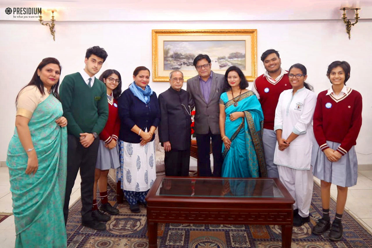 Presidium Indirapuram, BIRTHDAY CELEBRATIONS WITH FORMER PRESIDENT,SHRI PRANAB MUKHERJEE