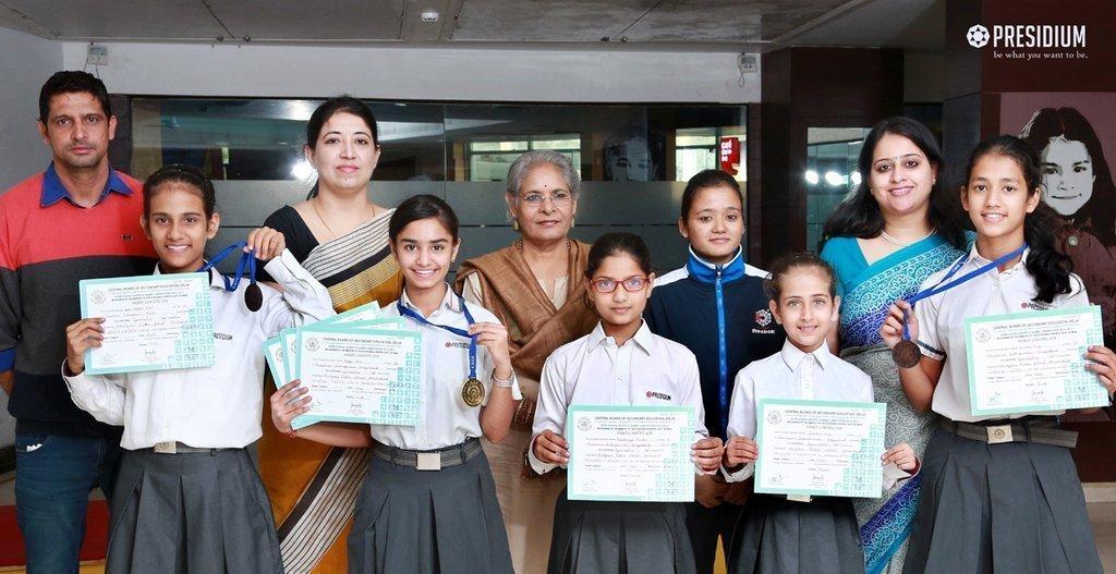 Presidium Indirapuram, CBSE Nationals: Presidium Gymnasts outshine with 7 medals!