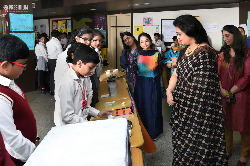 Presidium Indirapuram, HON’BLE CHAIRPERSON LAUDS PRESIDIANS AT SCIENCE WEEK & ART FAIR