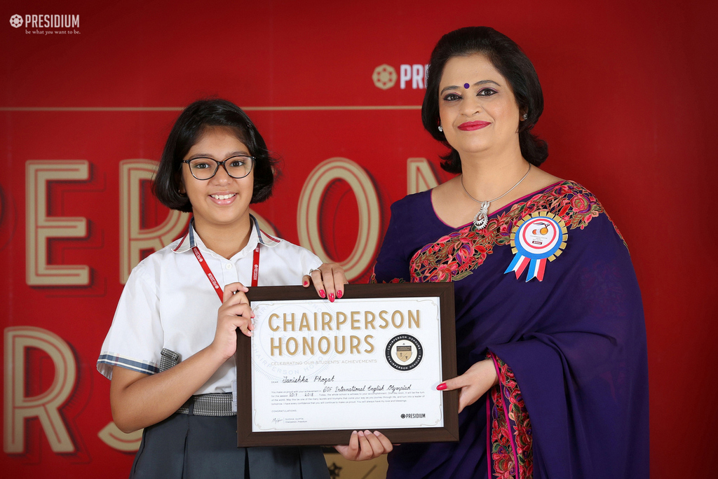 Presidium Gurgaon-57, SUDHA MA'AM HONOURS YOUNG ACHIEVERS OF PRESIDIUM GURGAON