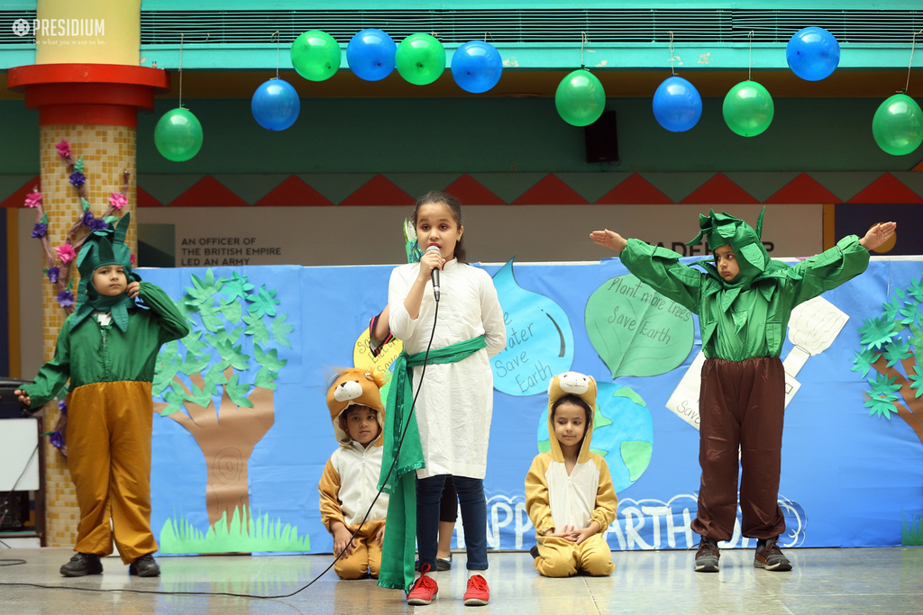 Presidium Dwarka-6, PRESIDIANS SLOGANEER ‘CLEAN EARTH, GREEN EARTH’ ON EARTH DAY