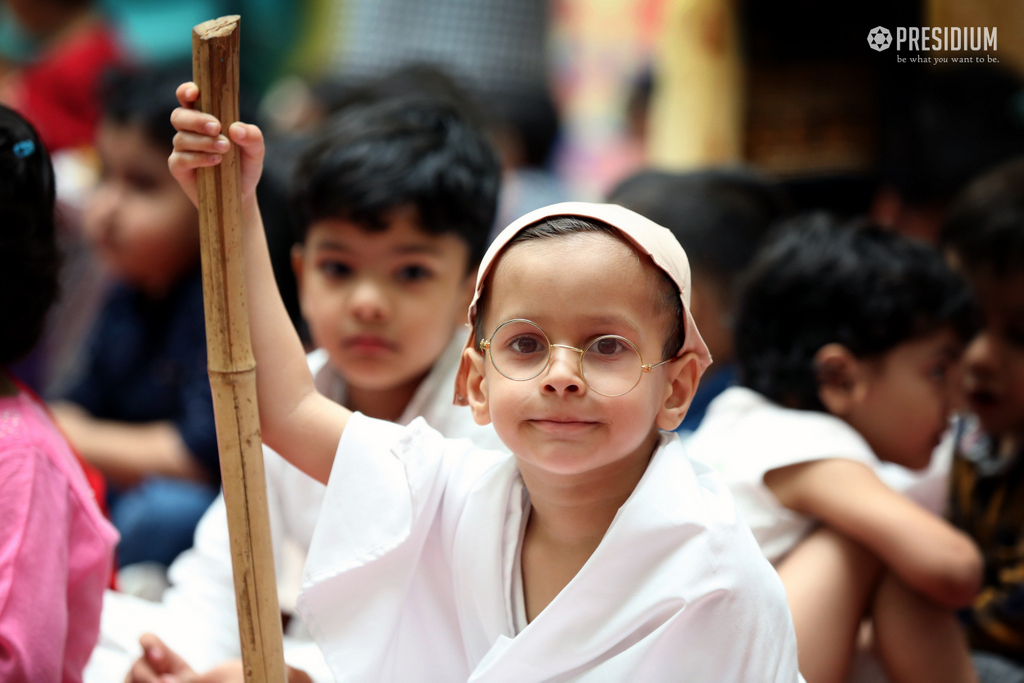 Presidium Dwarka-6, PRESIDIANS HONOUR GANDHIJI FOR HIS SIMPLICITY ON GANDHI JAYANTI