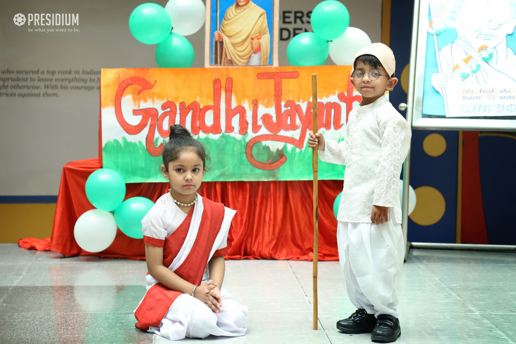 Presidium Dwarka-6, PRESIDIANS HONOUR GANDHIJI FOR HIS SIMPLICITY ON GANDHI JAYANTI