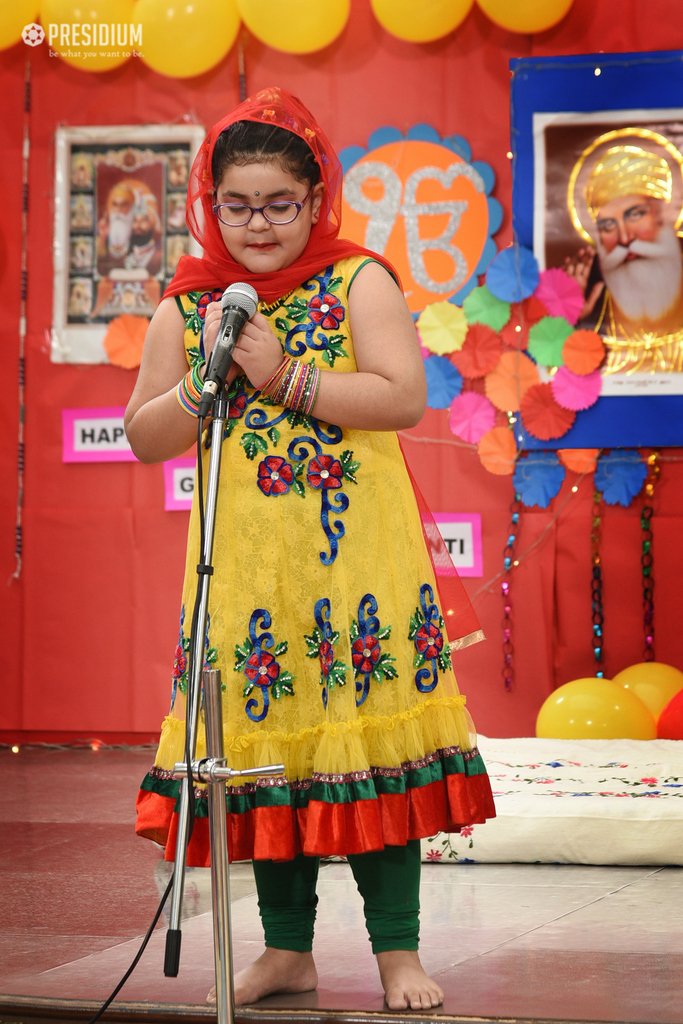 Presidium Dwarka-6, MRS.SUDHA GUPTA JOINS STUDENTS FOR GURU NANAK JAYANTI CELEBRATIONS