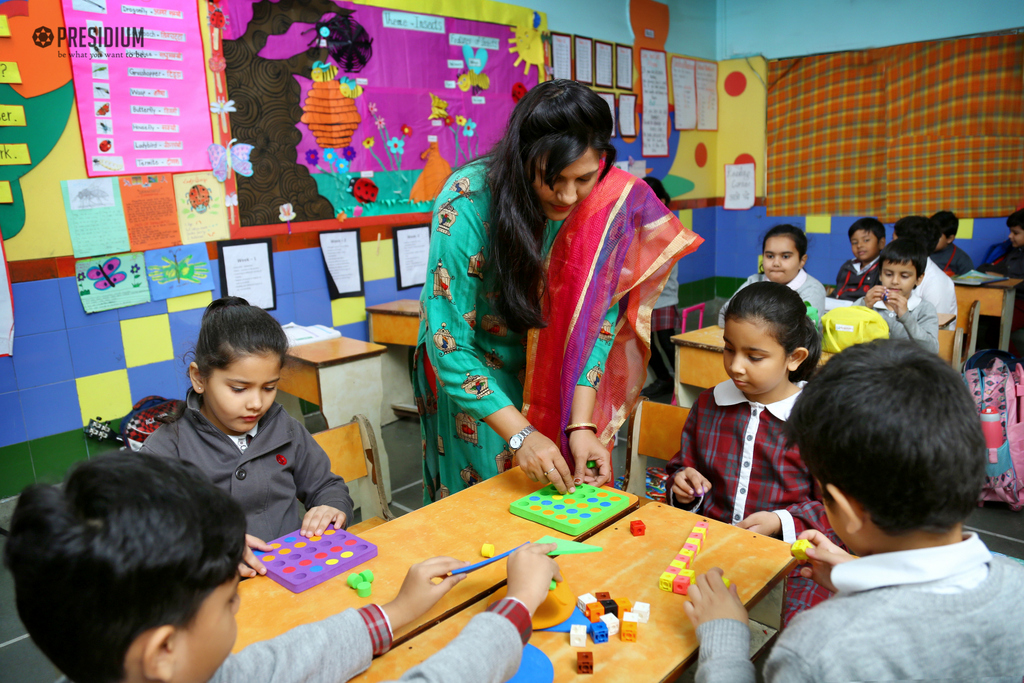 Presidium Dwarka-6, STUDENTS COMPREHEND ‘PATTERN’ IN A PLAY-WAY METHOD