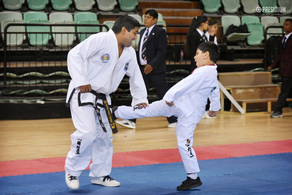 Presidium Dwarka-6, PRESIDIANS BAGS 21 MEDALS IN TAEKWONDO CHAMPIONSHIP