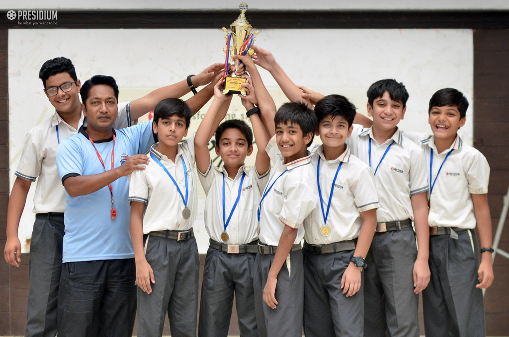 Presidium Indirapuram, PLAYERS STRIKE THE VICTORY GOAL AT  CHAUNNA FOOTBALL CHAMPIONSHIP