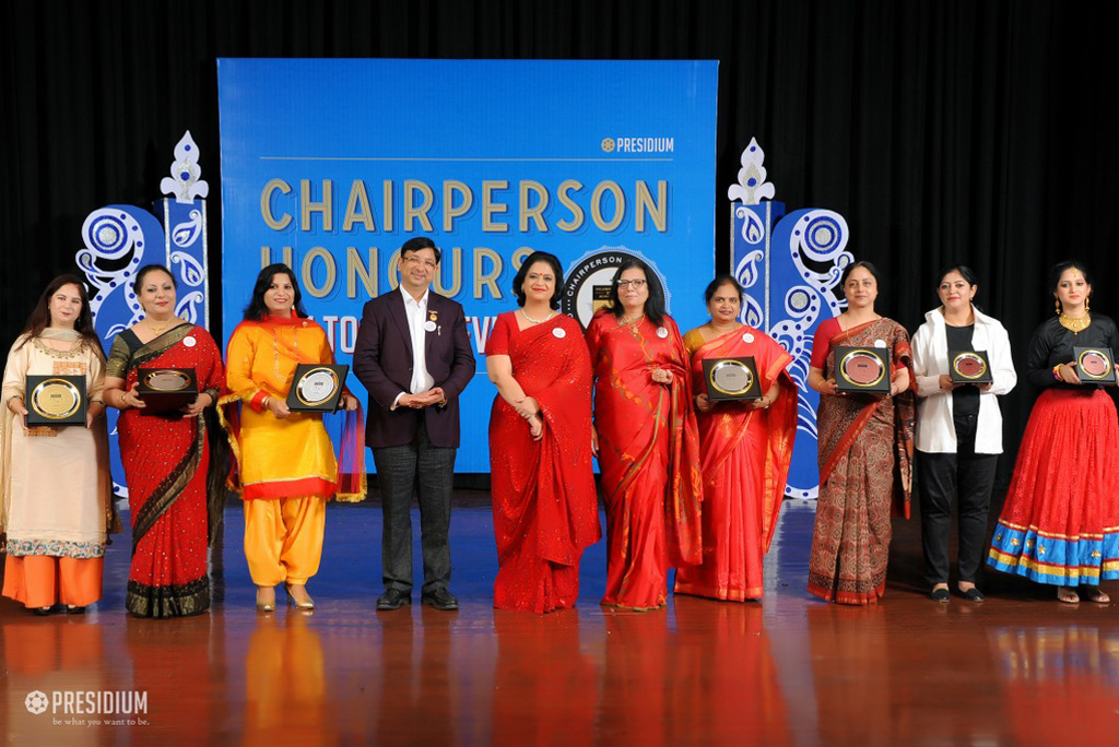 Presidium Gurgaon-57, MRS. SUDHA GUPTA MA’AM  ACKNOWLEDGES TEACHERS  AT CHAIRPERSON HONOURS