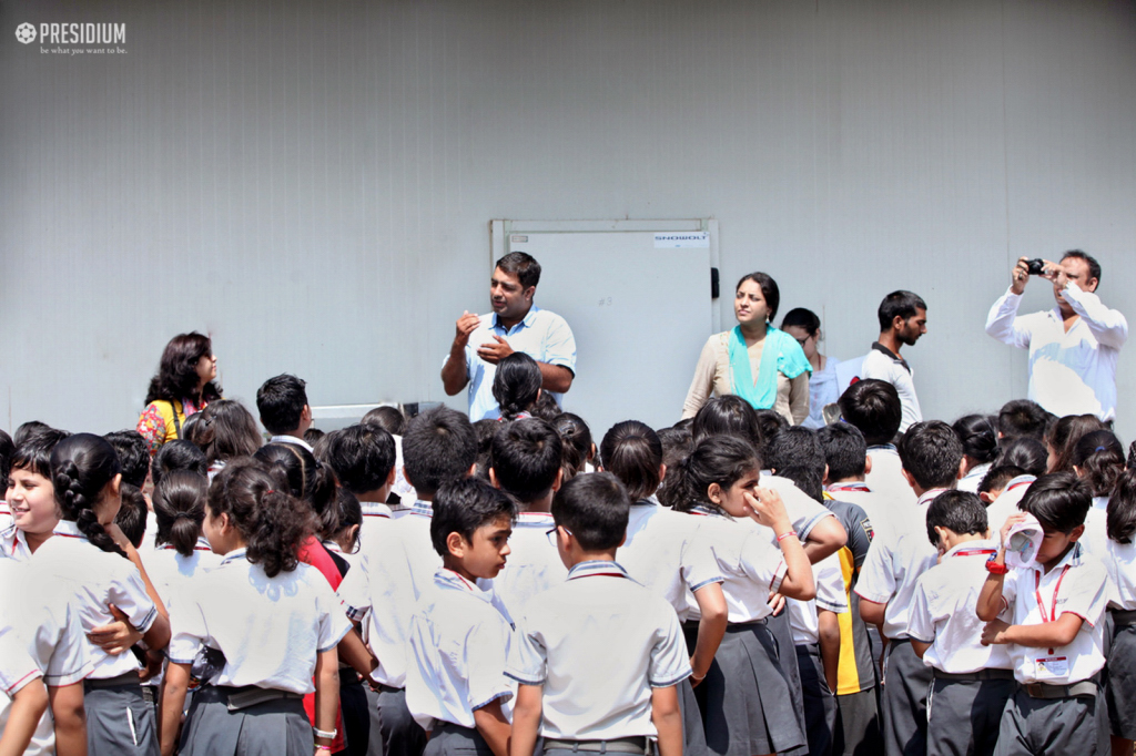 Presidium Gurgaon-57, PRESIDIANS VISIT A COLD STORAGE UNDER PBL THEME FOOD PRESERVATION