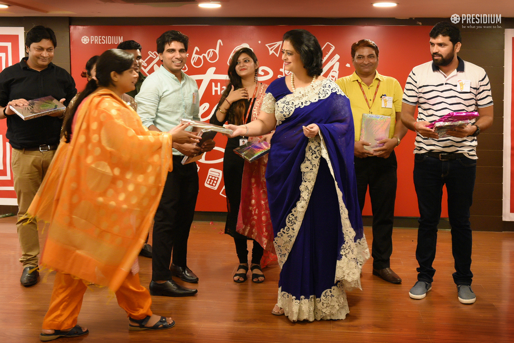 Presidium Gurgaon-57, UNIQUE TEACHER’S DAY CELEBRATIONS WITH CHAIRPERSON, MRS.GUPTA