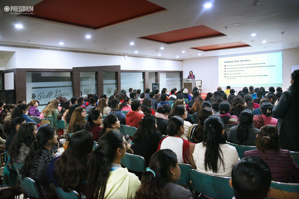 Presidium Gurgaon-57, TEACHERS LEARN ABOUT THE 'POWER OF BEING' WITH MRS. SUDHA GUPTA