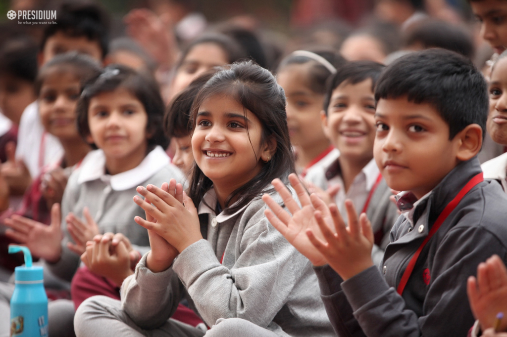 Presidium Gurgaon-57, TEACHERS PRESENT A BEAUTIFUL ASSEMBLY ON CHILDREN’S DAY