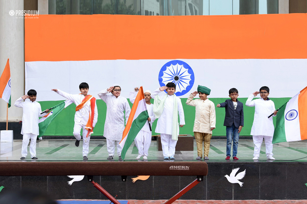 Presidium Gurgaon-57, SUDHA MAM CELEBRATES 69TH REPUBLIC DAY WITH PATRIOTIC PRESIDIANS