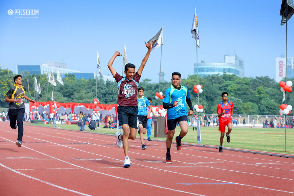 Presidium Gurgaon-57, SPORTS DAY: A DAY FILLED WITH THE EXHILARATION OF JOY & VICTORY