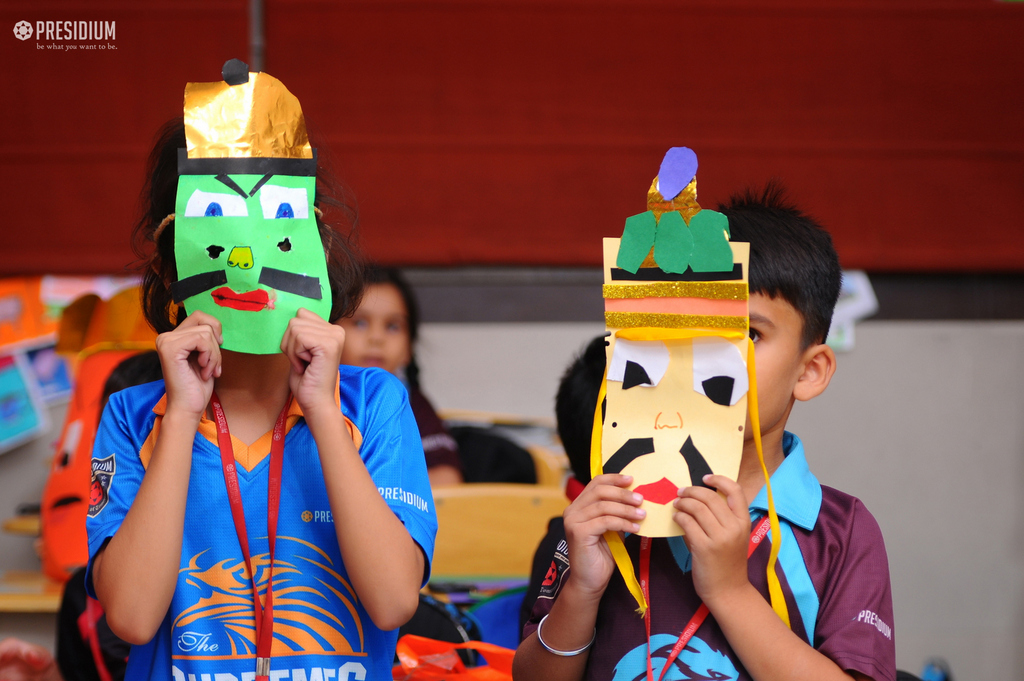 Presidium Gurgaon-57, MASK MAKING ACTIVITY SPOTS NOVEL SKILLS OF THE PRESIDIANS