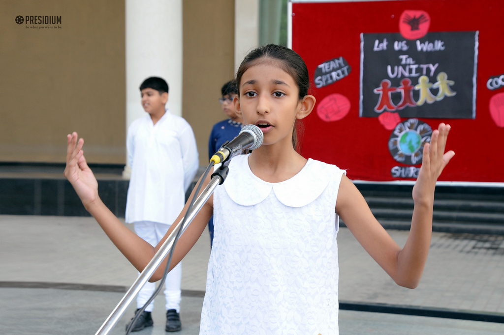 Presidium Gurgaon-57, NATIONAL UNITY DAY: UNITY IS STRENGTH