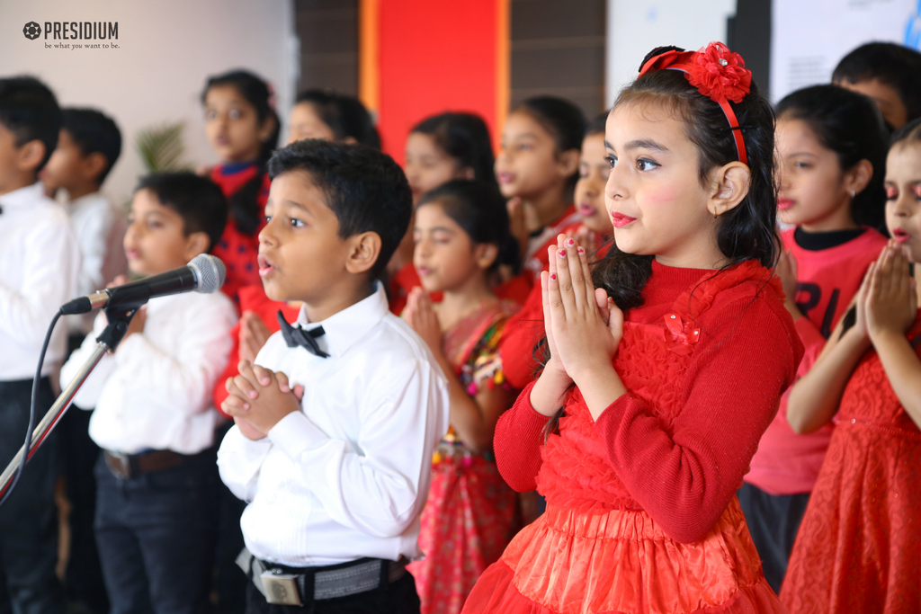 Presidium Gurgaon-57, STUDENTS ORGANIZE SPECIAL ASSEMBLY ON UNICEF DAY