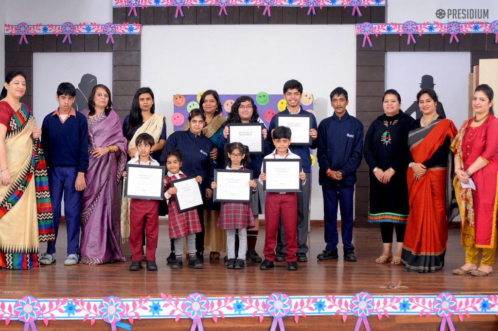 Presidium Indirapuram, SPECIAL CHILDREN OF SPARSH THANK THEIR KIND FRIENDS AT PRESIDIUM