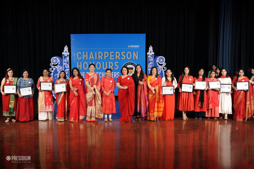 Presidium Indirapuram, TEACHERS RECEIVE RECOGNITION AT CHAIRPERSON HONOURS FOR TEACHERS