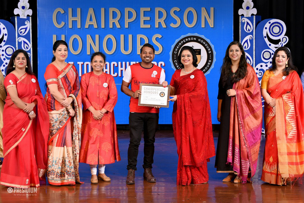 Presidium Indirapuram, TEACHERS RECEIVE RECOGNITION AT CHAIRPERSON HONOURS FOR TEACHERS