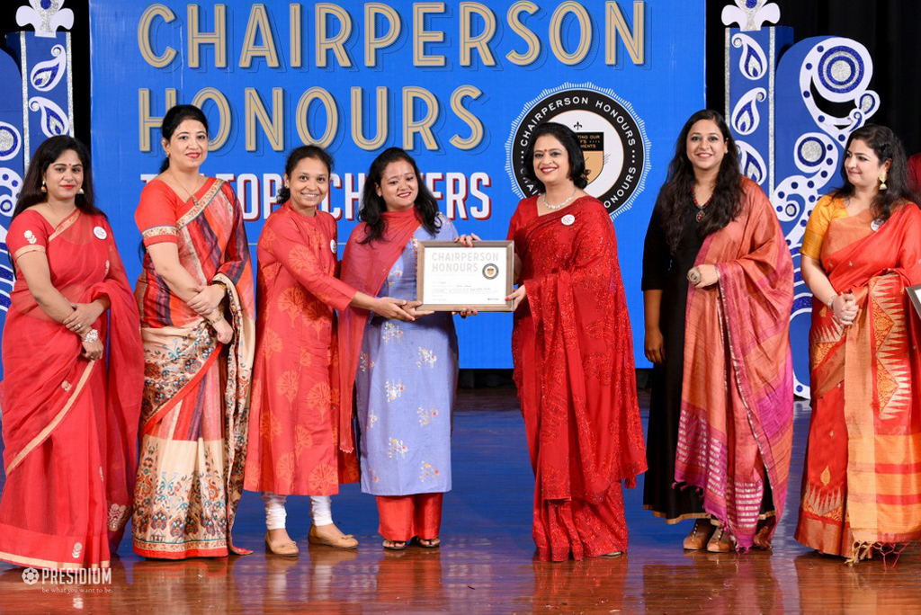 Presidium Indirapuram, TEACHERS RECEIVE RECOGNITION AT CHAIRPERSON HONOURS FOR TEACHERS