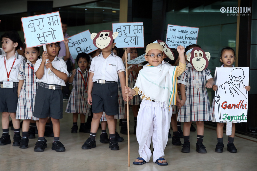 Presidium Indirapuram, GANDHI JAYANTI: PRESIDIANS DEVELOP A SENSE OF GRATITUDE TO BAPU