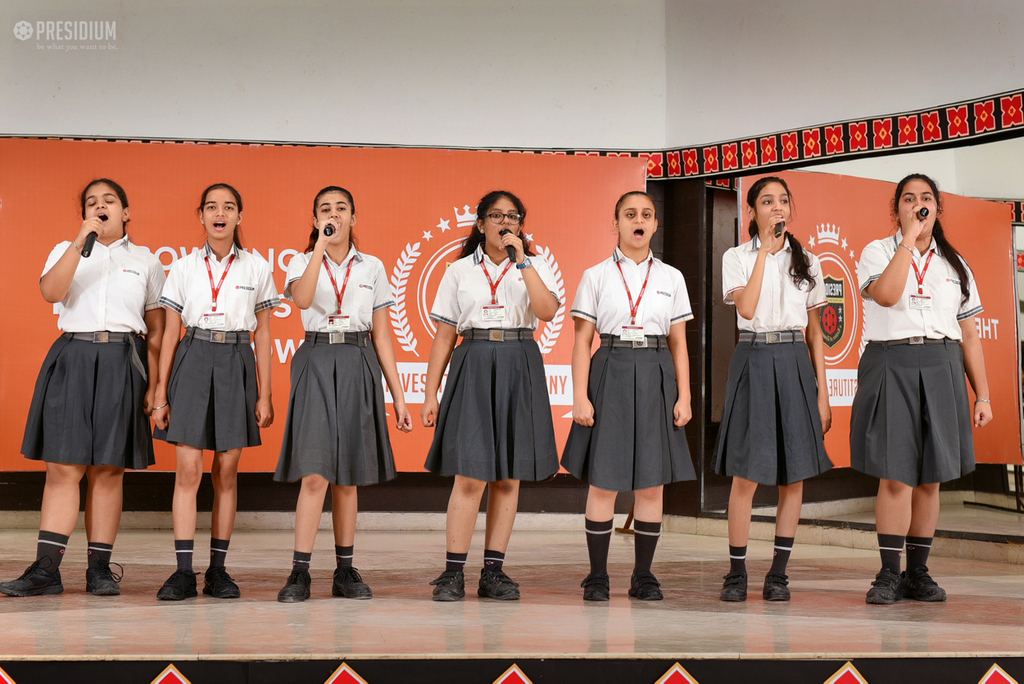 Presidium Indirapuram, NEWLY ELECTED STUDENT COUNCIL TAKE A VOW AT INVESTITURE CEREMONY