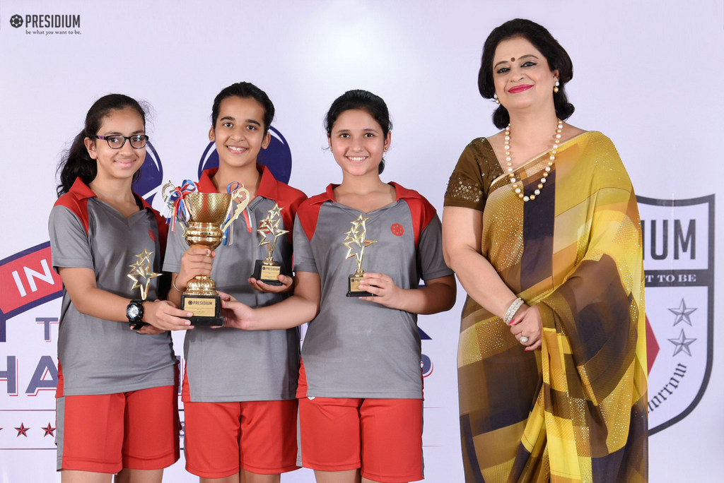 Presidium Indirapuram, CHAMPIONS OF IP OUTSHINE IN THE INTER-PRESIDIUM TABLE TENNIS