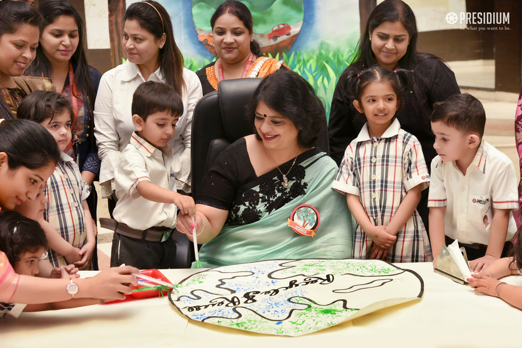 Presidium Indirapuram, MRS. GUPTA JOINS PRESIDIANS FOR EARTH DAY CELEBRATIONS!