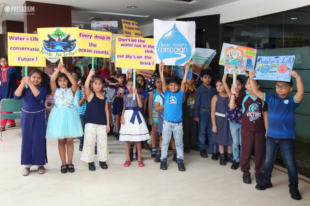 Presidium Indirapuram, PRESIDIANS ORGANISE RALLY FOR RIVERS ON WORLD RIVERS DAY