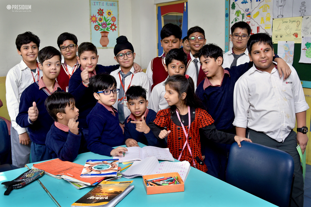 Presidium Indirapuram, YOUNG PHILANTHROPISTS VISIT SPARSH TO SEE THEIR SPECIAL FRIENDS