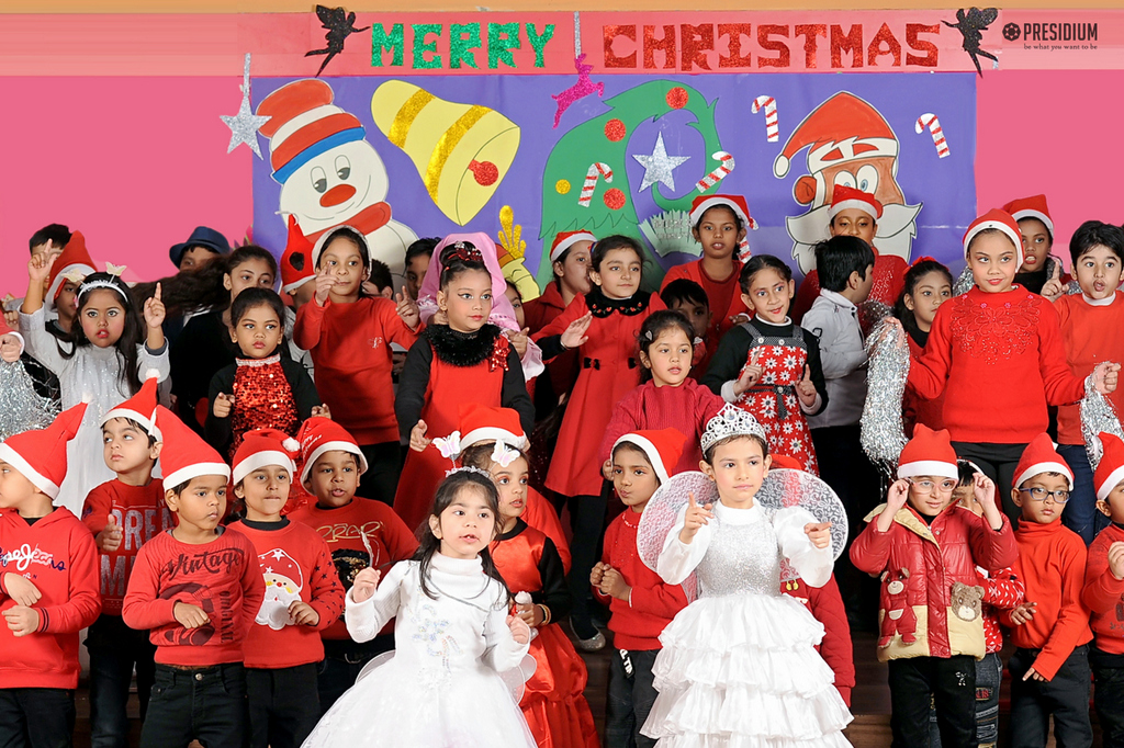 Presidium Pitampura, GRAND ENTRY OF SANTA CAPTIVATES HEARTS OF PRESIDIANS ON CHRISTMAS