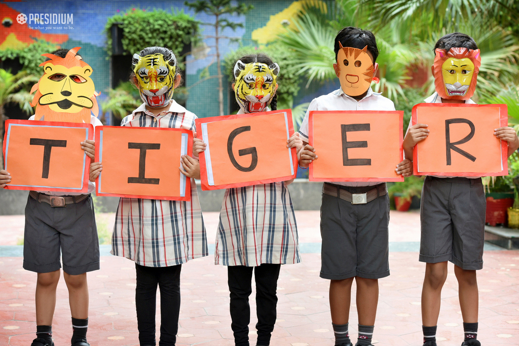 Presidium Pitampura, INTERNATIONAL TIGER DAY: SAVE THE LORD OF THE JUNGLE!