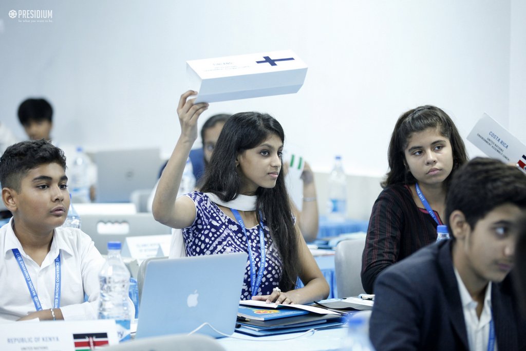 Presidium Gurgaon-57, STUDENTS OF PRESIDIUM GURGAON DAZZLE AT THE PMUN 2017 CONFERENCE