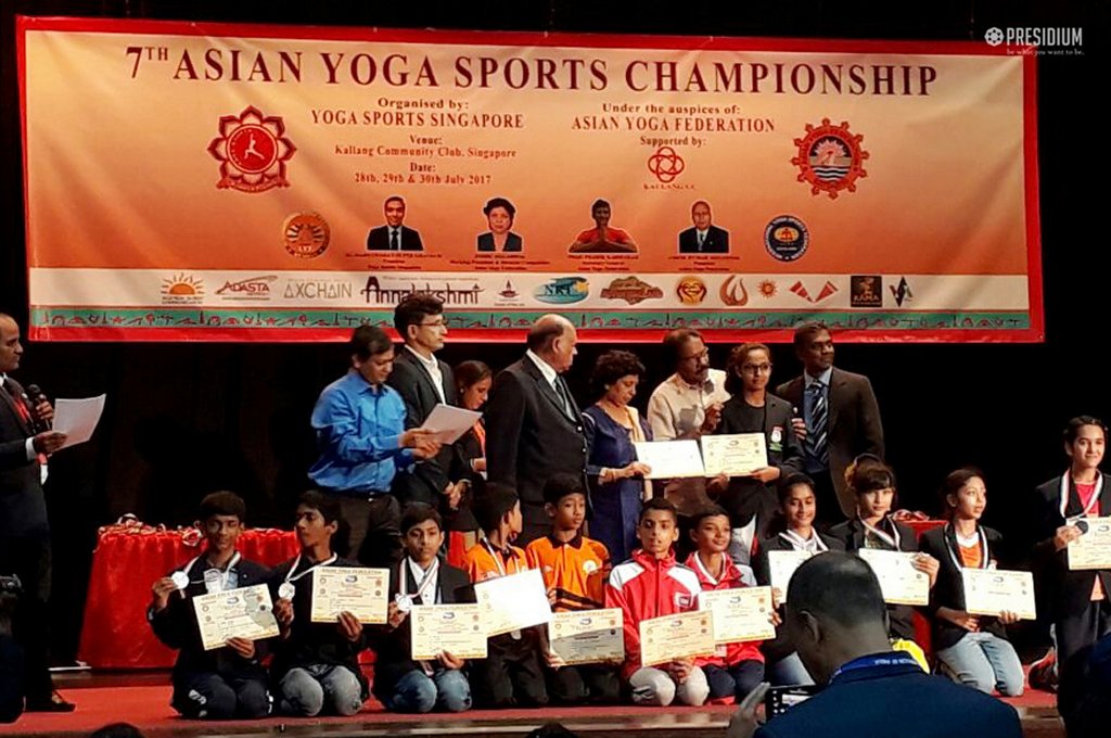 Presidium Indirapuram, BHAVI JAIN MAKES IT TO WORLD YOGA SPORTS CHAMPIONSHIP - ARGENTINA