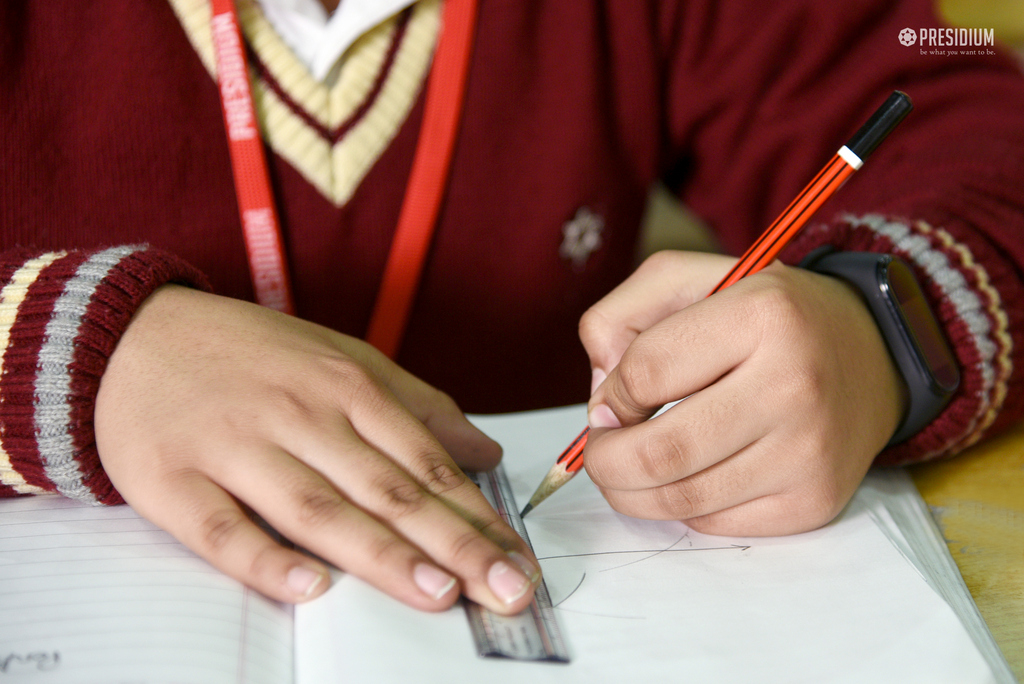 Presidium Punjabi Bagh, PRESIDIANS ENHANCE THEIR SKILLS IN PRACTICAL GEOMETRY CLASS