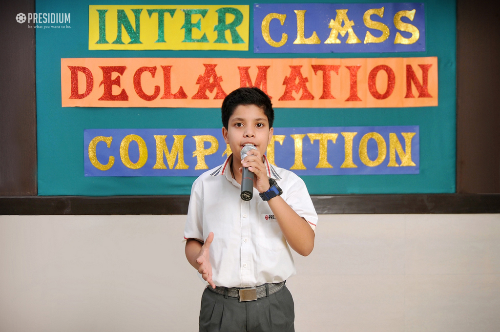 Presidium Rajnagar, PRESIDIANS IMPROVE DICTION THROUGH A DECLAMATION COMPETITION