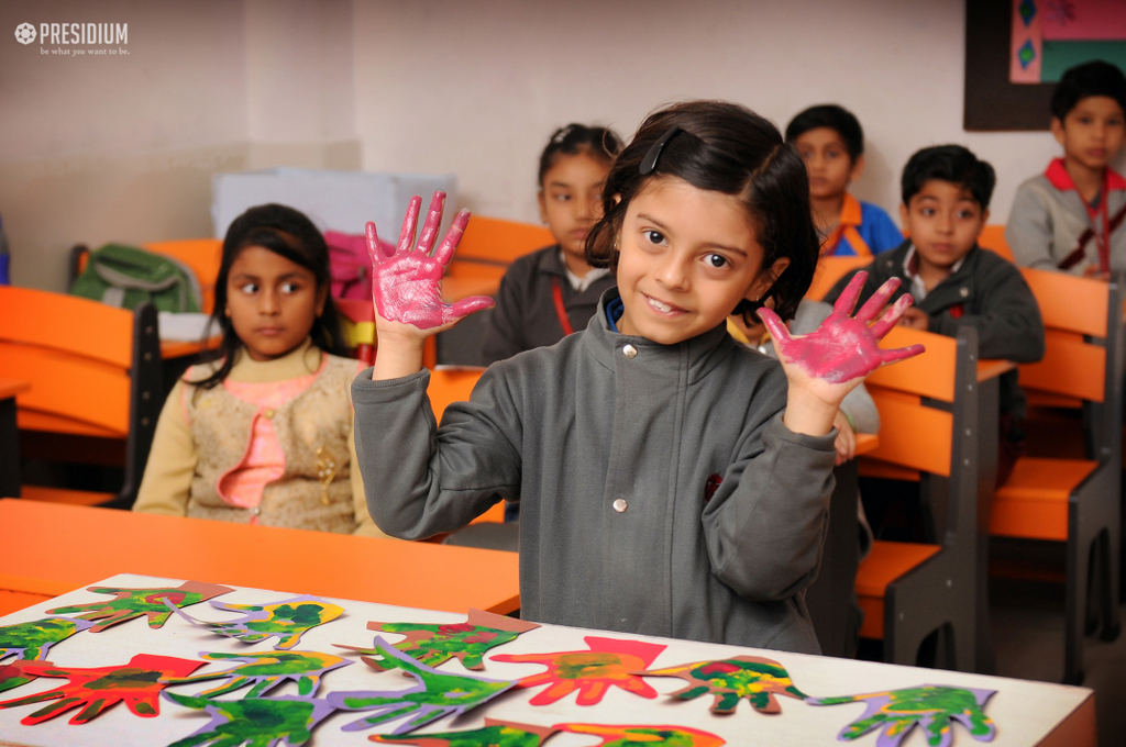 Presidium Rajnagar, HOLI FESTIVITIES BEGIN WITH AN INTERESTING CRAFTS ACTIVITY!