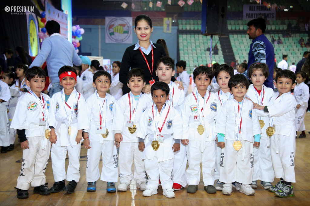 Presidium Rajnagar, PRESIDIANS EMERGE VICTORIOUS AT THE ITF TAEKWONDO CHAMPIONSHIP