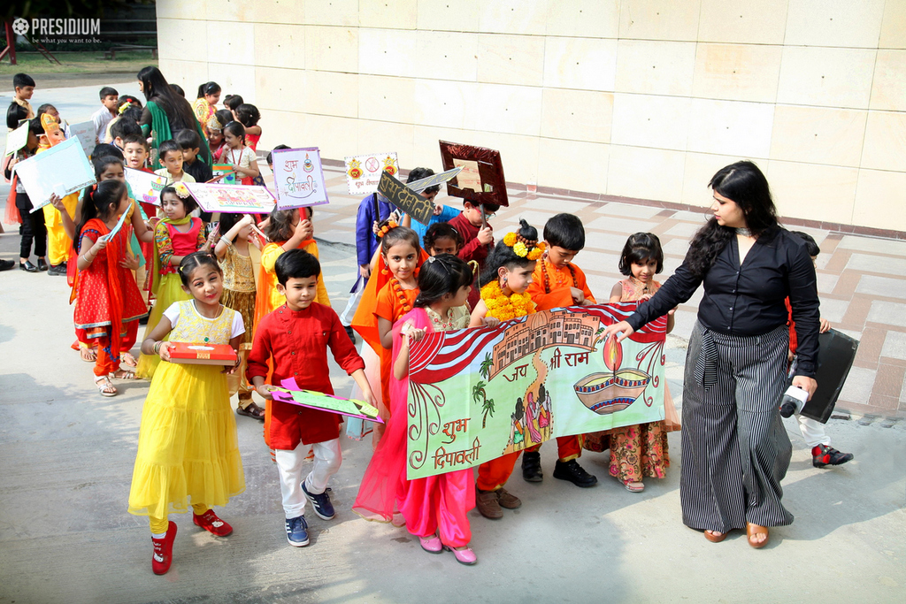 Presidium Indirapuram, PRESIDIANS SPREAD AWARENESS WITH 'SAY NO TO CRACKERS' RALLY