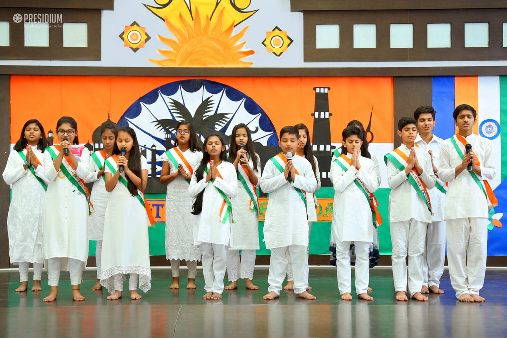 Presidium Indirapuram, STUDENTS CELEBRATE THE UNITY OF INDIA WITH MRS.SUDHA GUPTA