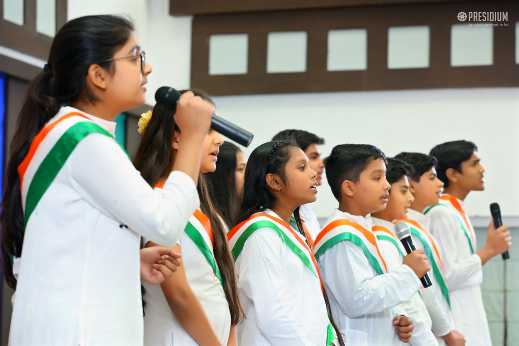 Presidium Indirapuram, STUDENTS CELEBRATE THE UNITY OF INDIA WITH MRS.SUDHA GUPTA