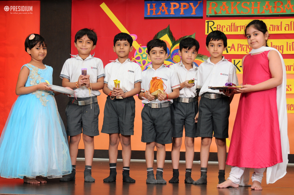 Presidium Rajnagar, PRESIDIANS EXCHANGE RAKHIS ON THE PIOUS FESTIVAL OF RAKSHABANDHAN